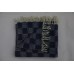 Hand woven baby blankets BBHW01 - #3  Violet & Blue  24" x 20" ( 61cm x 51cm )